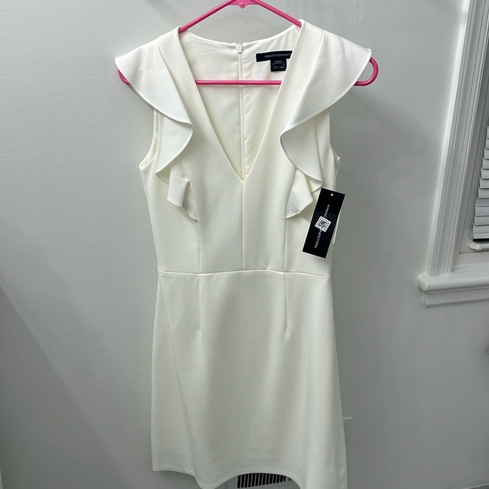 Stunning white French Connection cocktail dress